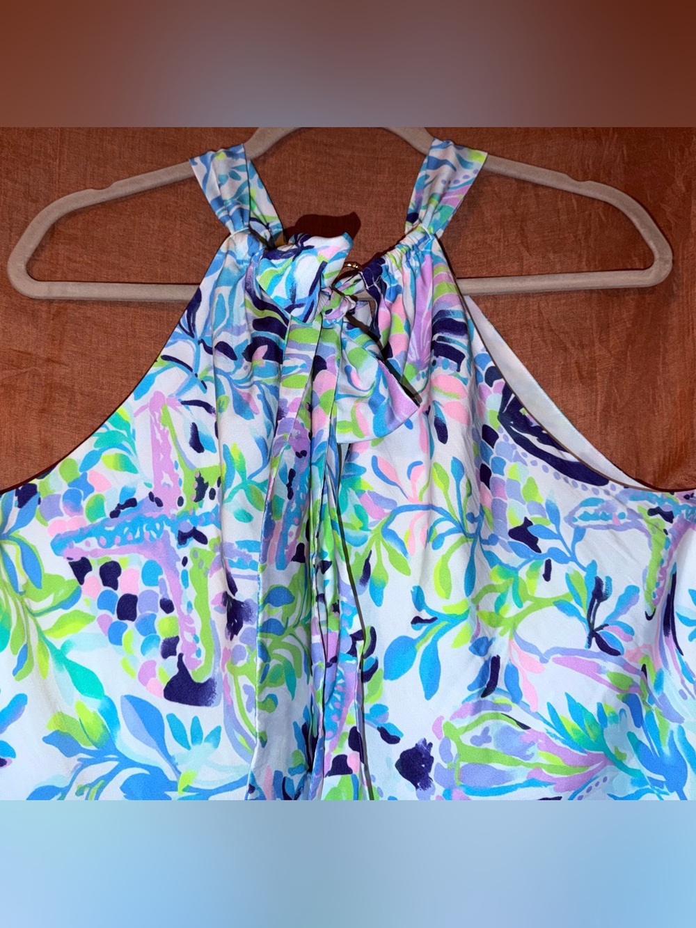 Lilly Pulitzer Julien Halter Top in Resort White
Shell Beach size XL - Picture 12 of 16
